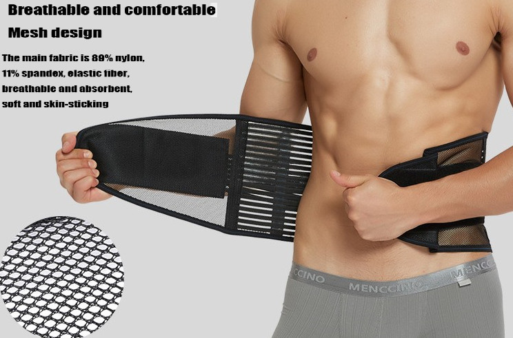 High Quality Adjustable Back waist Support lumbar belt for back pain relief