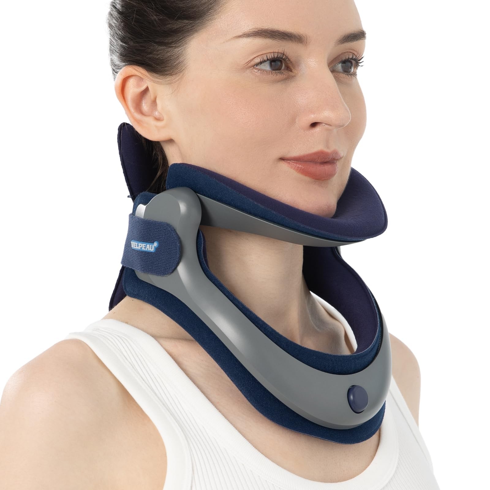 Neck Brace Cervical Collar for Pain Relief Soft Cotton Foam Pads 11.5-16.5″