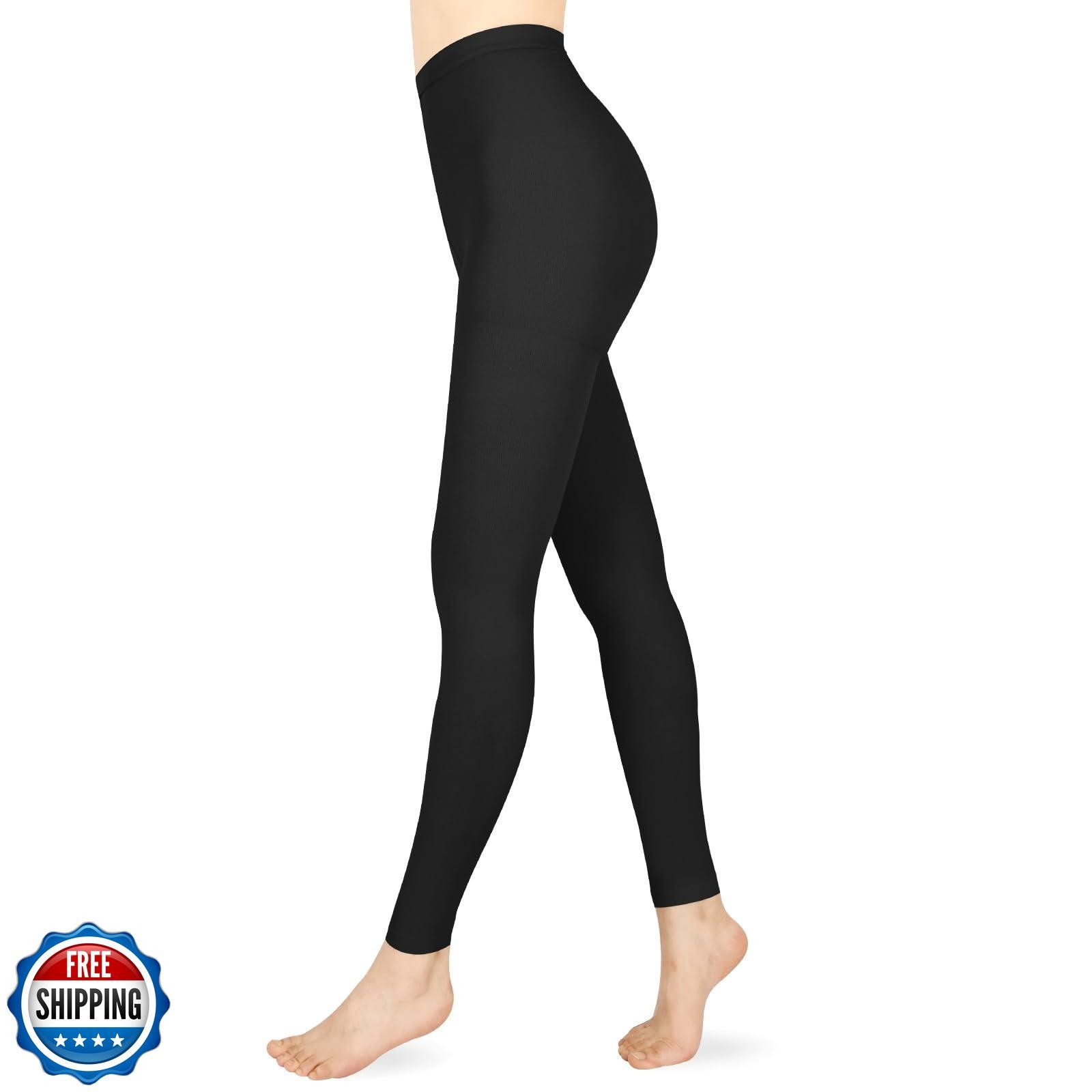 Wegitcs Compression Pantyhose for Women and Men, Footless 20-30 mmHg Medical