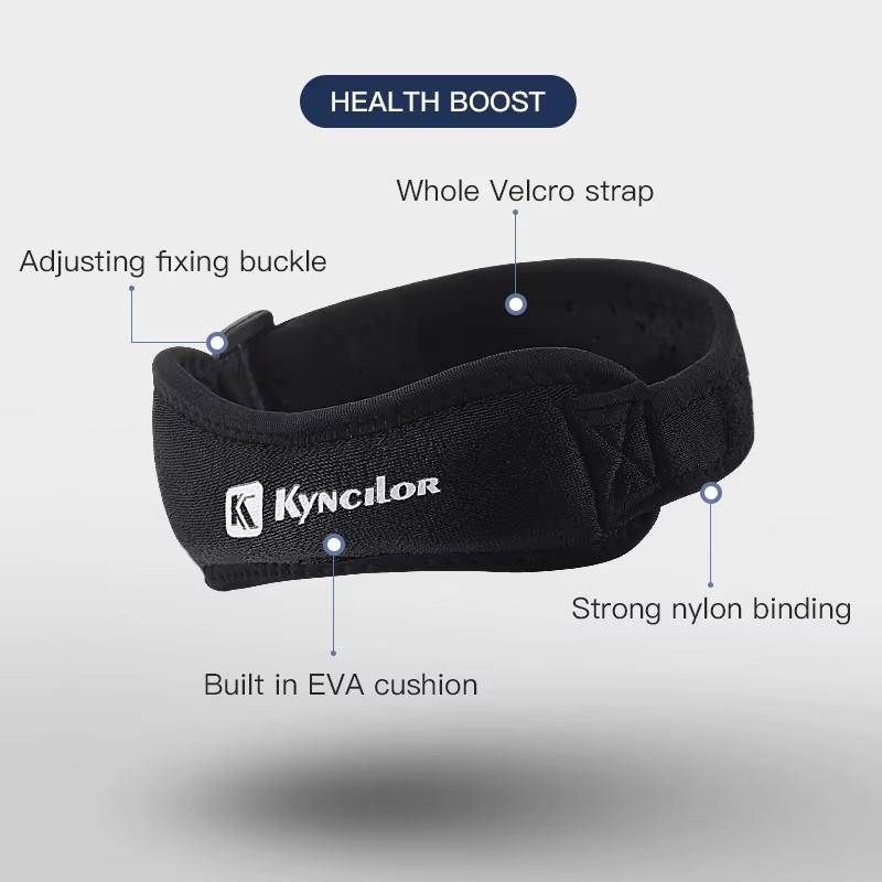 1 Piece Knee Patellar Tendon Knee Support Strape Brace Adjustable Shock Absorpti