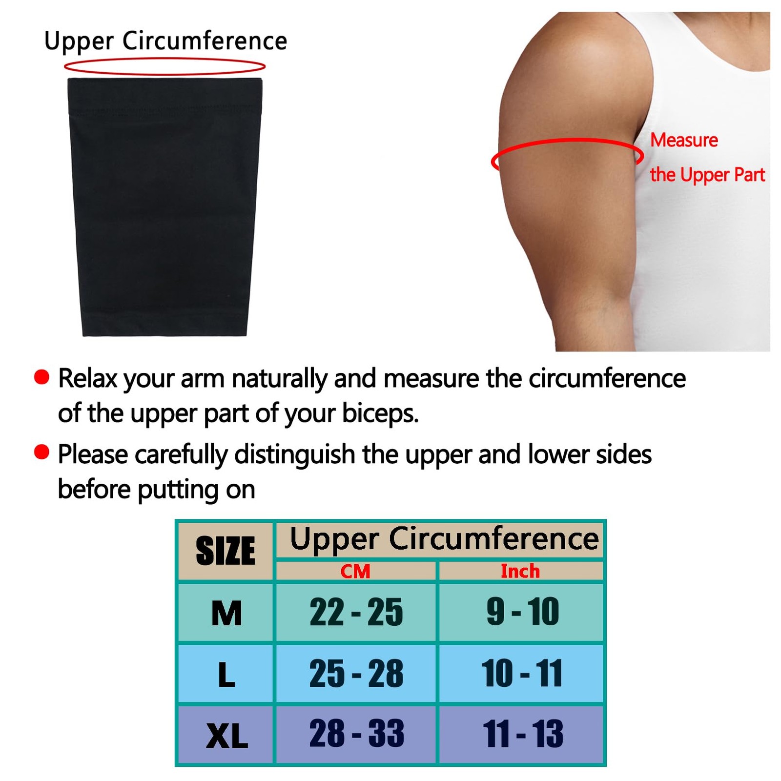 Luwint Thin and Light Upper Arm Sleeve – Biceps/Triceps Tendon Brace Support for