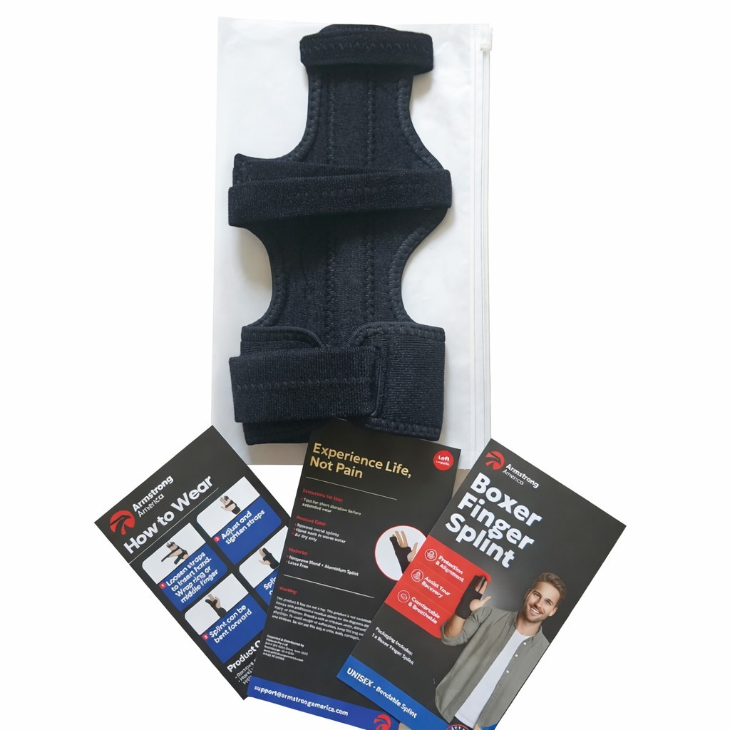 Metacarpal Finger Splint Hand Brace for Boxer Fractures Size XL Left Hand