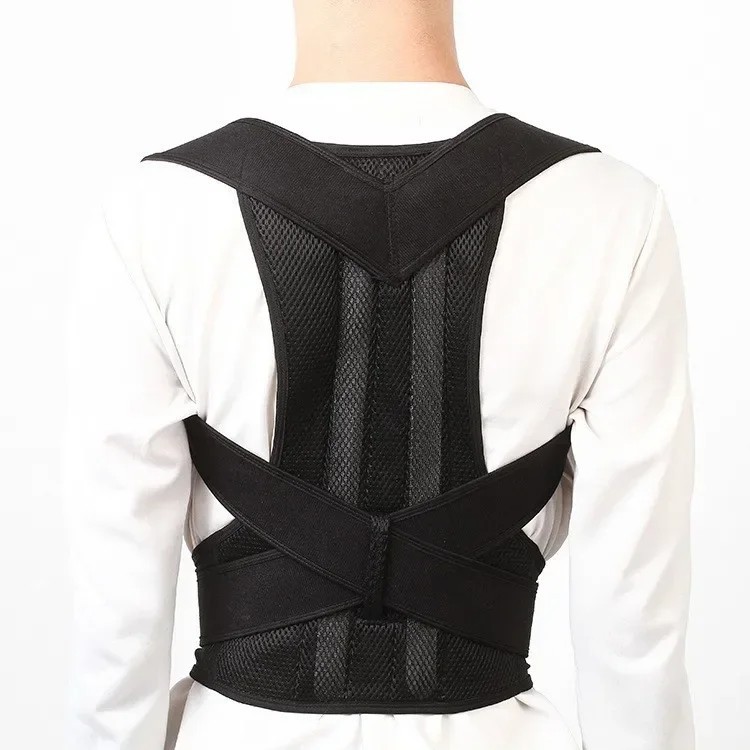 Adjustable Posture Corrector Low Back Support Shoulder Brace Belt for Men Women