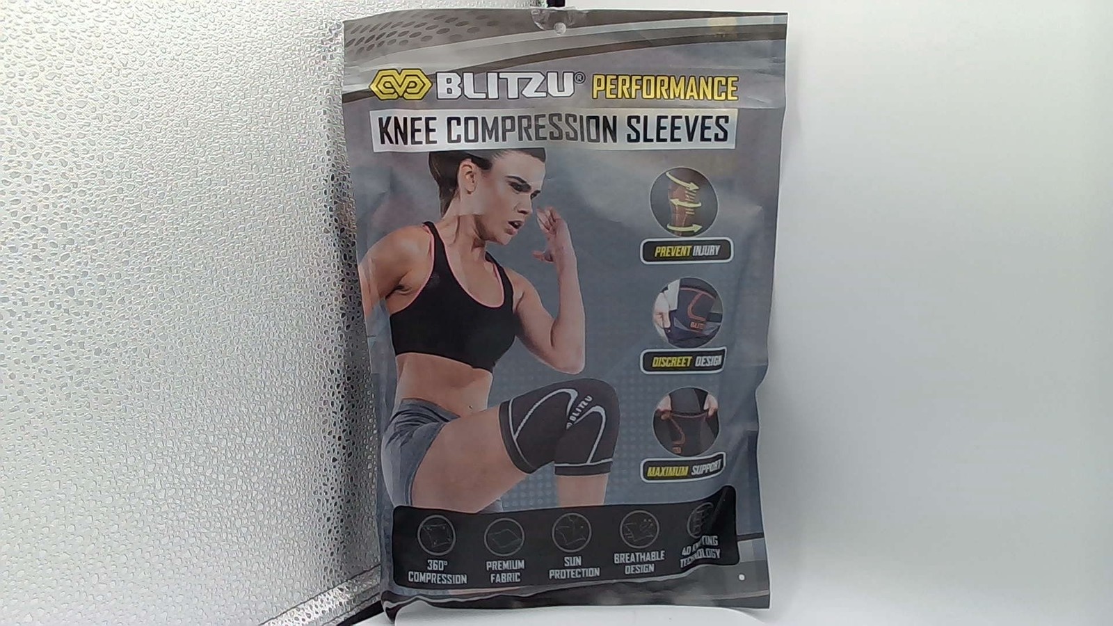 BLITZU Performance Knee Compression Sleeves, Knee Sleeve For Men And Women