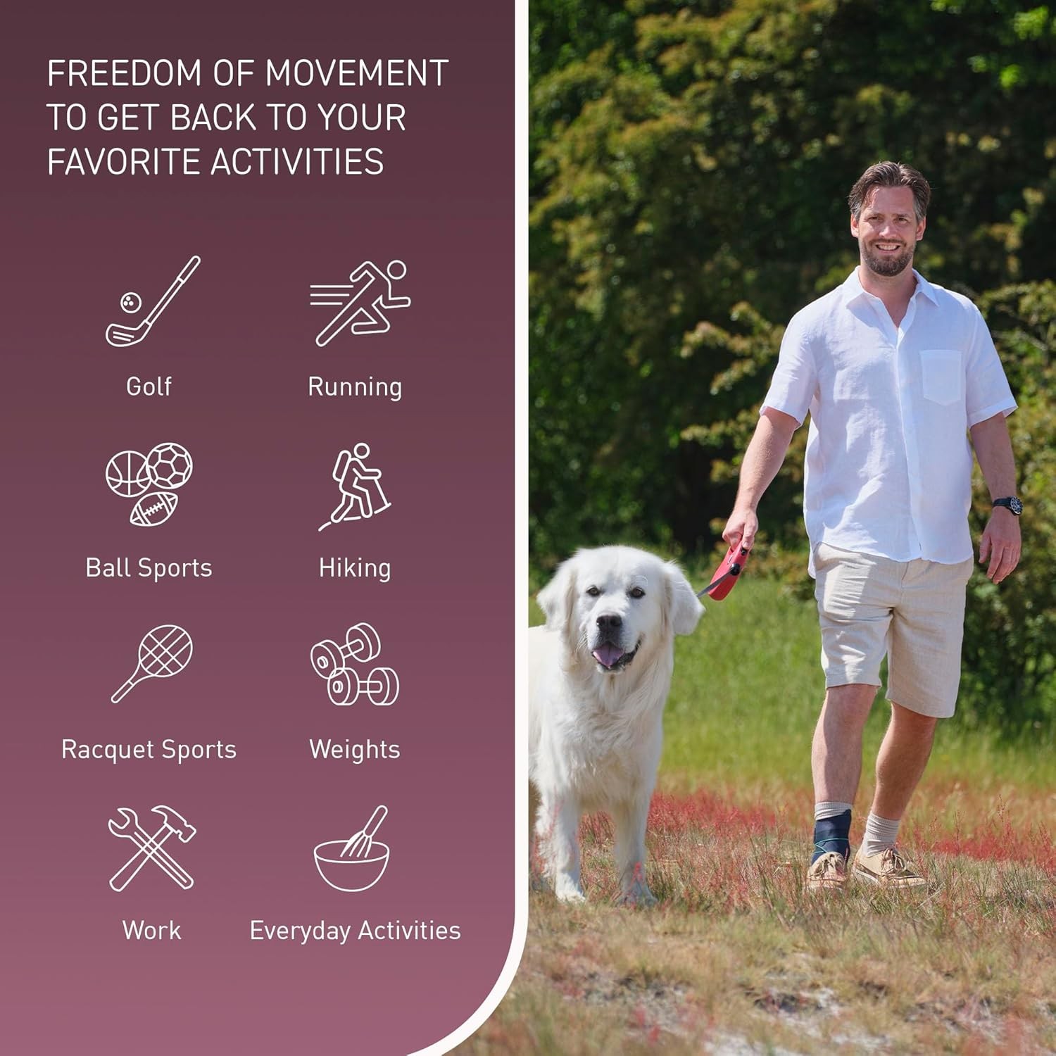 PUSHmed Aequi Flex ankle brace – proven support, maximum protection, and comfort