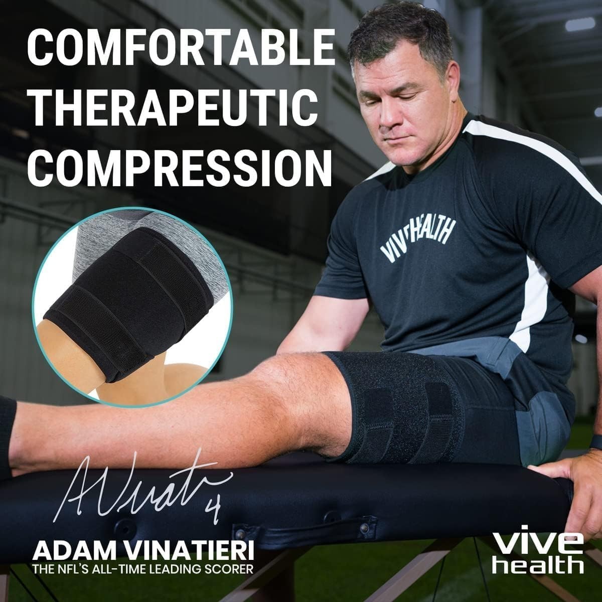 Thigh & Hamstring Compression Sleeves for Men & Women – 2 Pack Support Brace