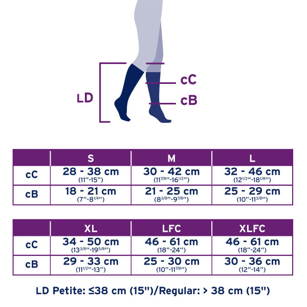JOBST Women’s Ultrasheer Knee High Classic 15-20 mmHg Closed Toe