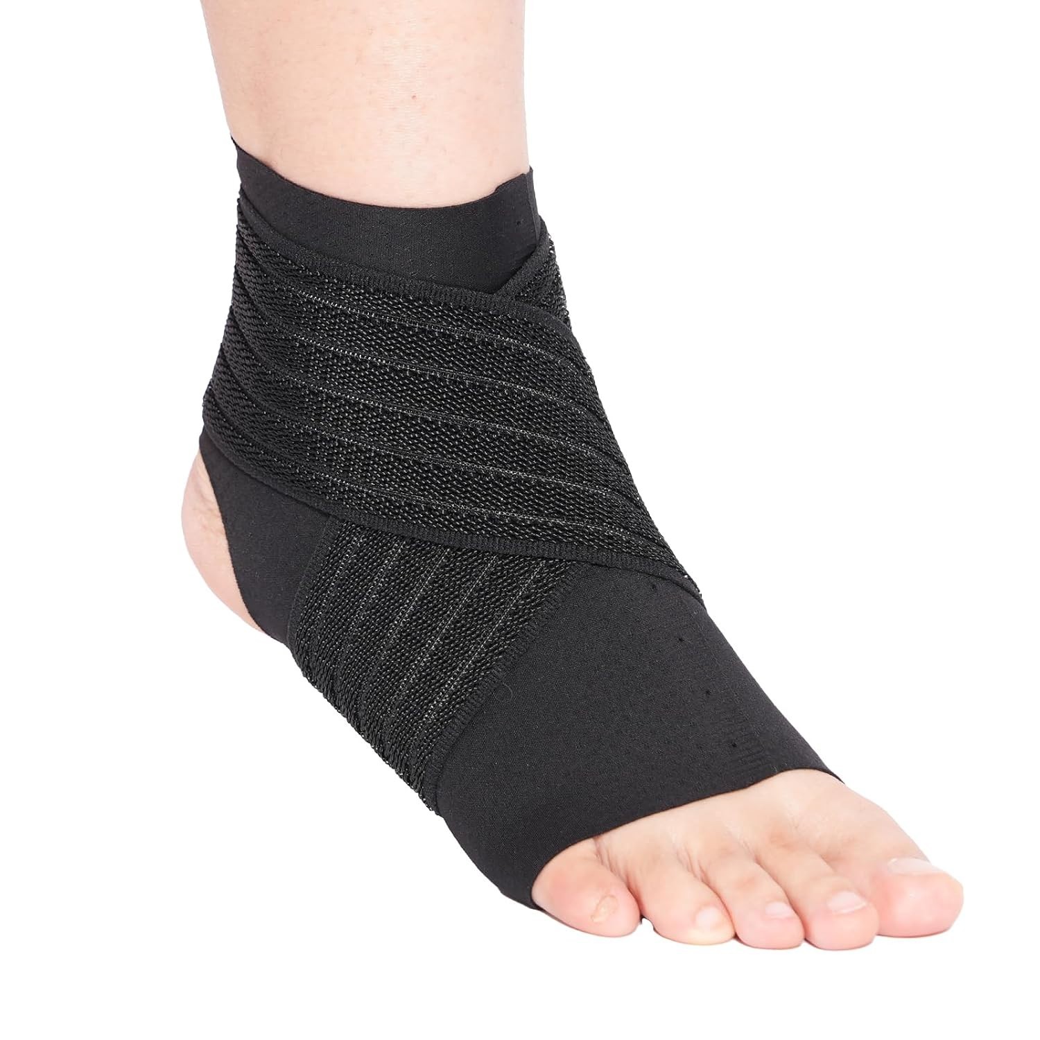 Breathable Ankle Compression Sleeve for Athlete Support – Neoprene-Free Design