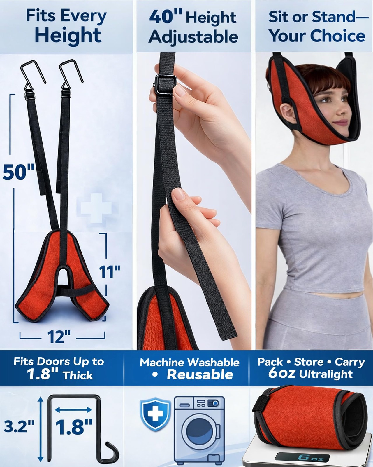 FELICITDR neck traction device red