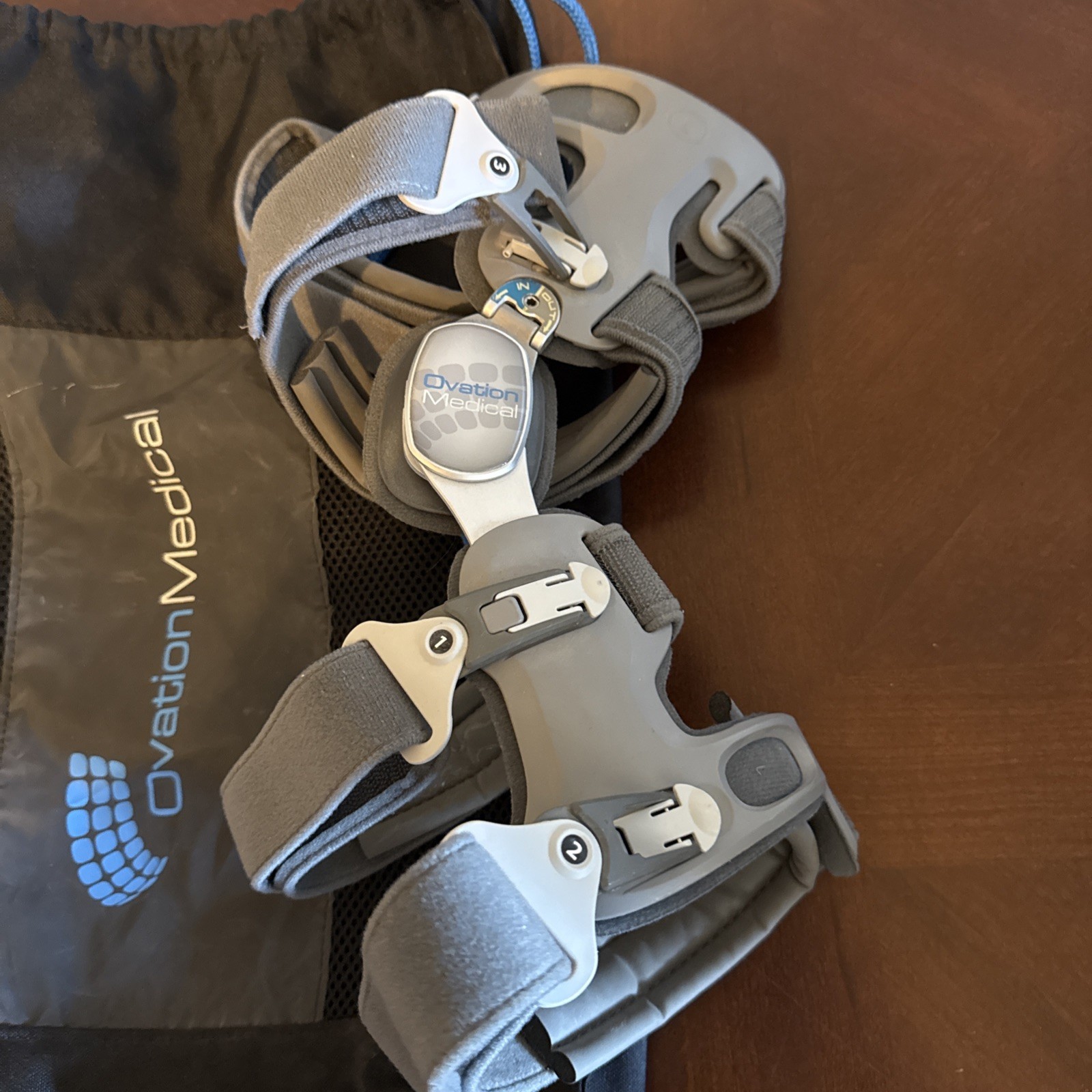 Ovation Medical Knee Brace Left Post Op Flexion 4-strap
