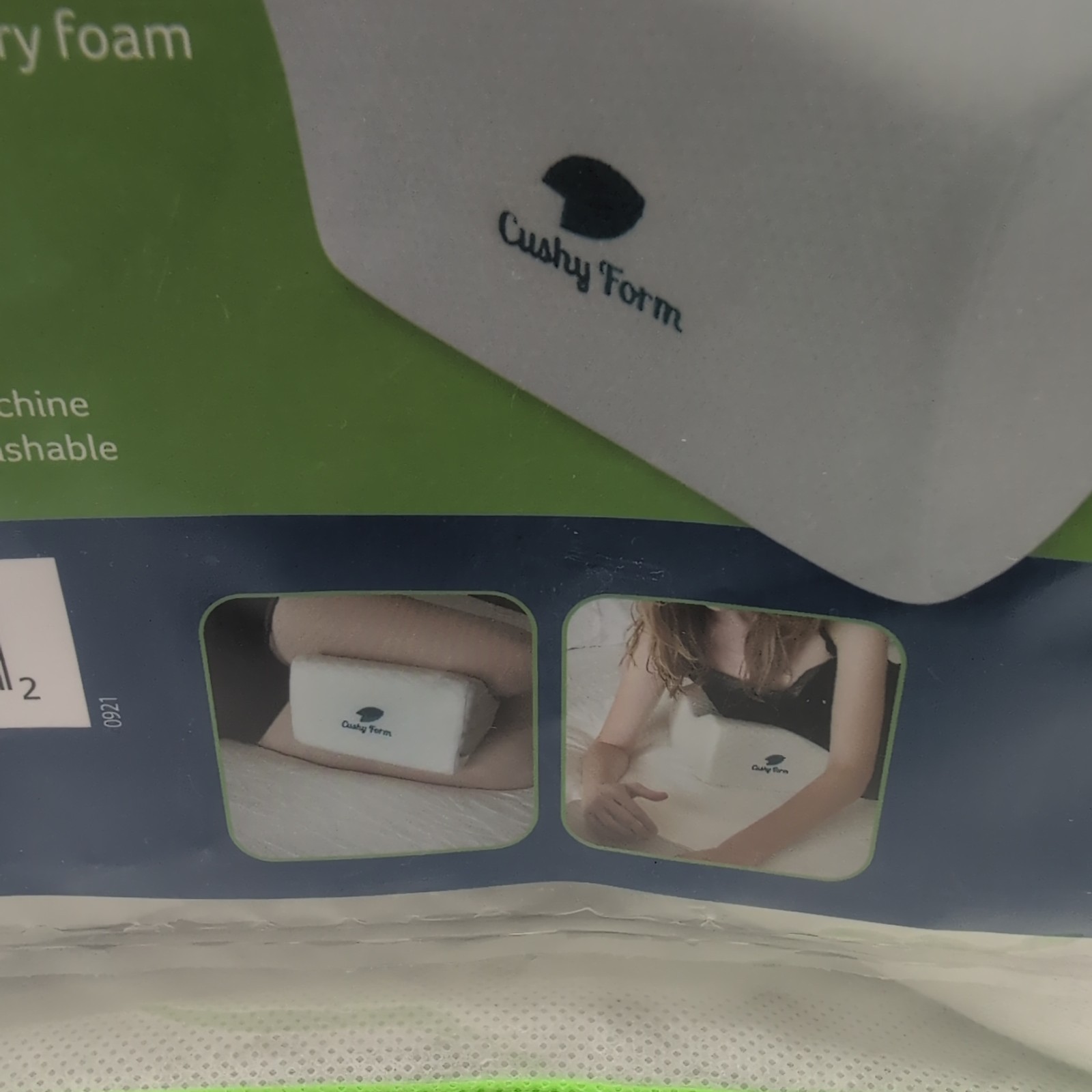 Cushy Form Knee Pillow for Side Sleepers Sciatic Nerve Pain Relief Brand New