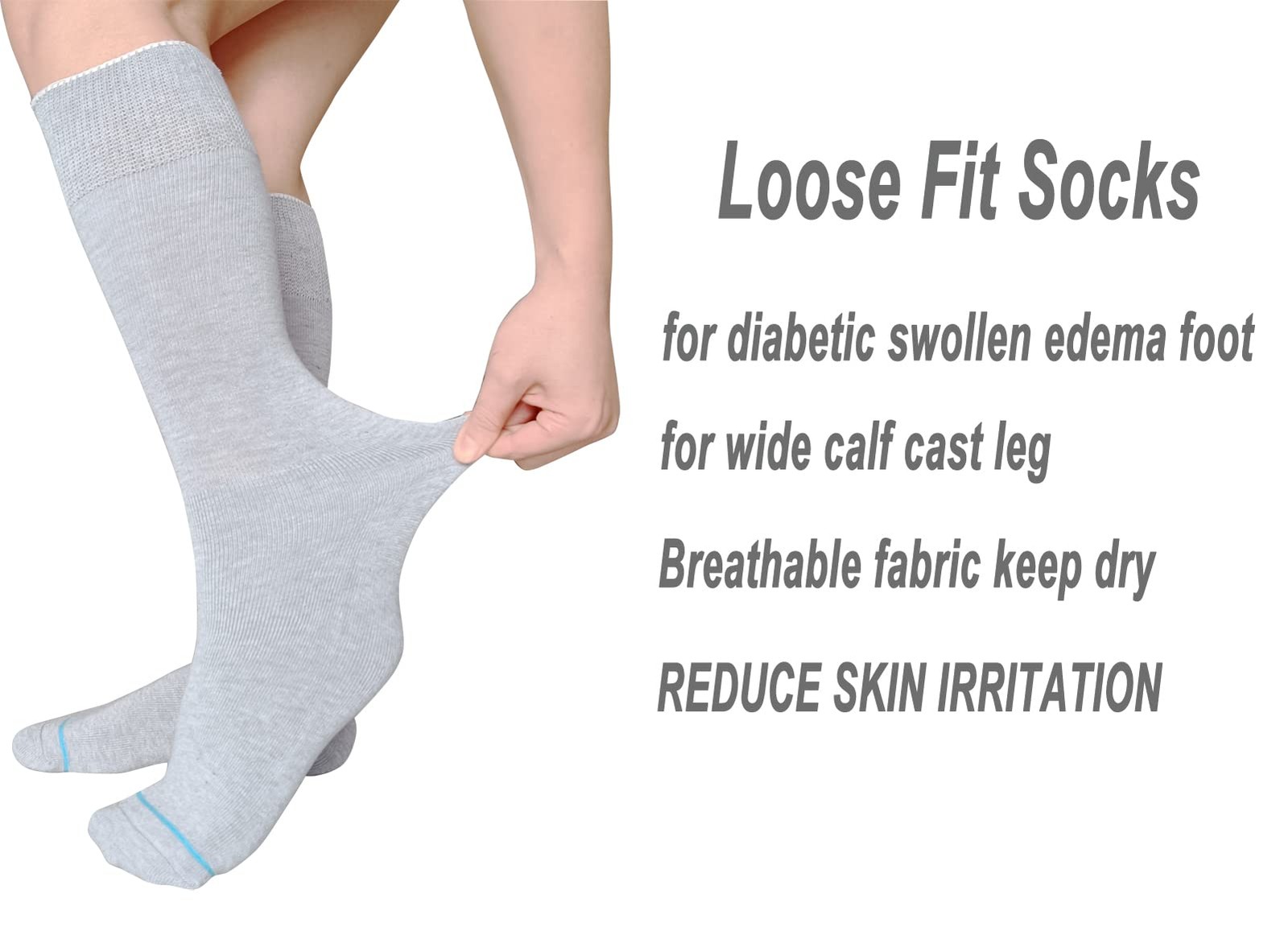 LORVVDE Cam Walker Walking Boot Socks Replacement Sock Liner for Orthopedic