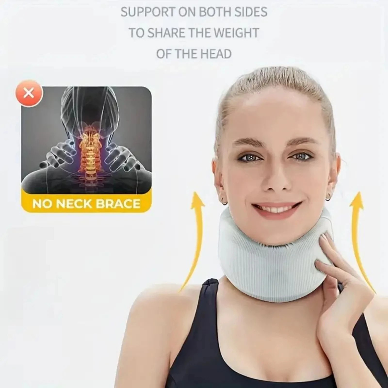 Adjustable Neck Brace Support Soft Foam Cervical Collar Neck Pain Relief Unisex