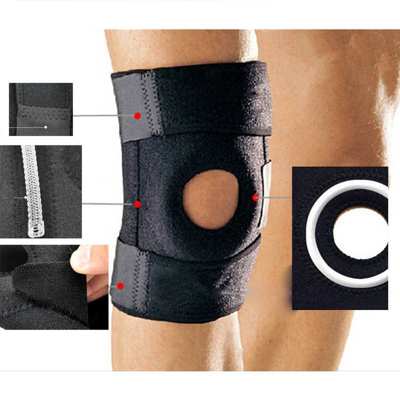 Adjustable Knee Arthritis Support Brace Guard Stabilizer Strap Wrap Open Patella