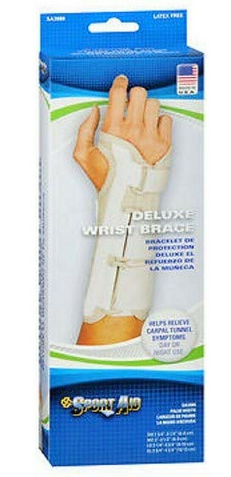 Sport Aid DELUXE Wrist Brace SA3989 SMALL LEFT
