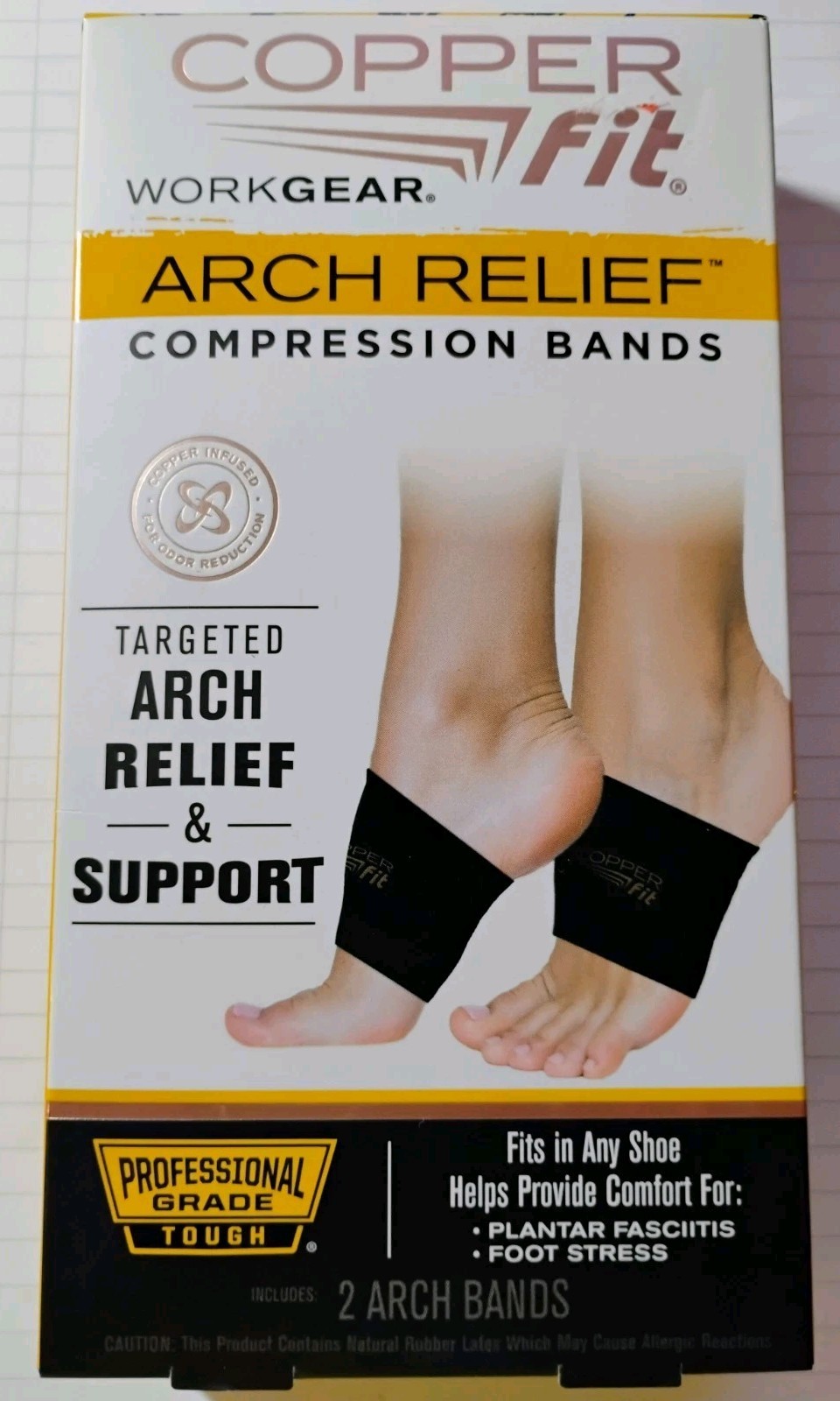 Copper Fit Breathable Lightweight Foot Arch Supports