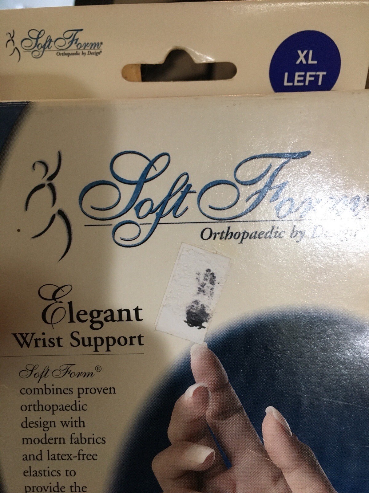 Wrist Support Left X-Large Soft Form Elegant Wrist Support Beige