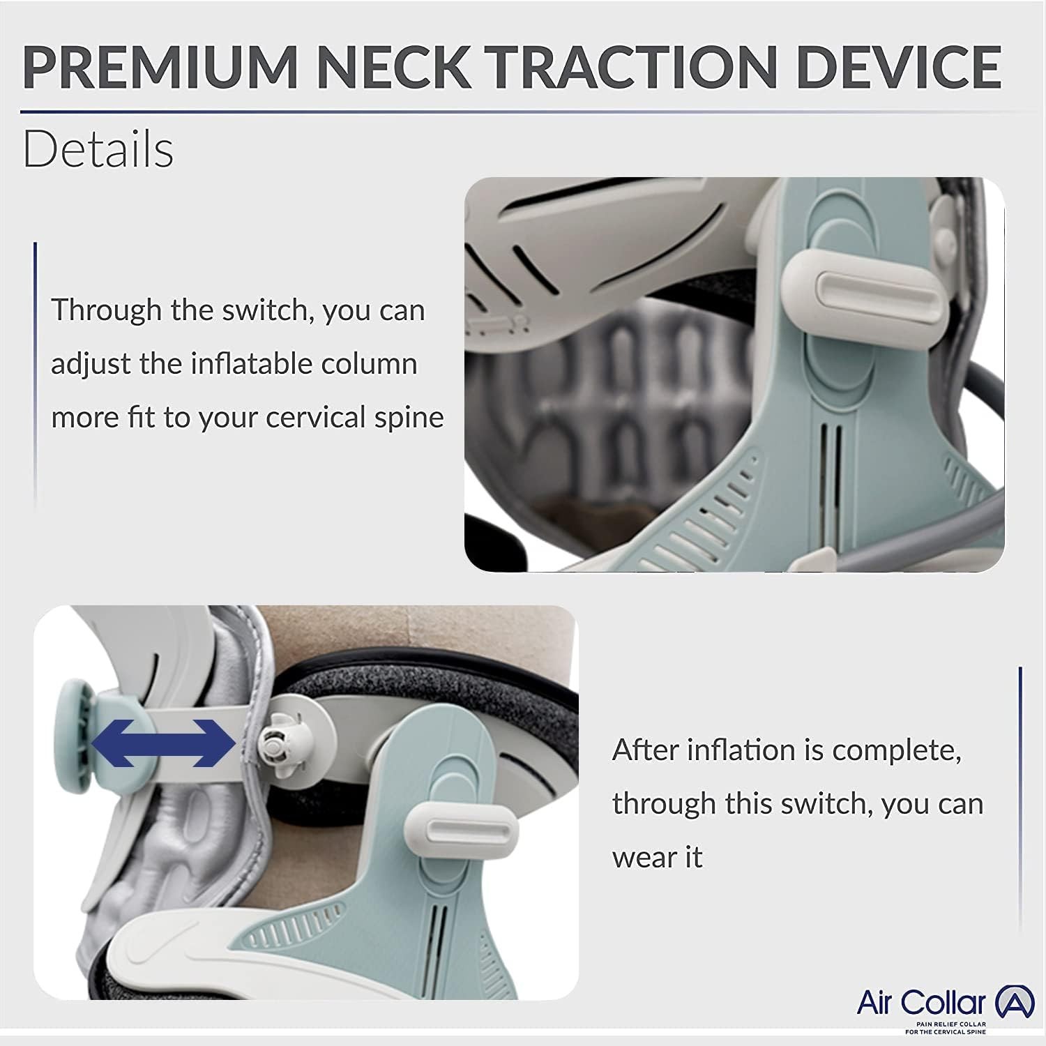 Air Collar 2nd Gen with Electric Pump – Neck Traction Relief