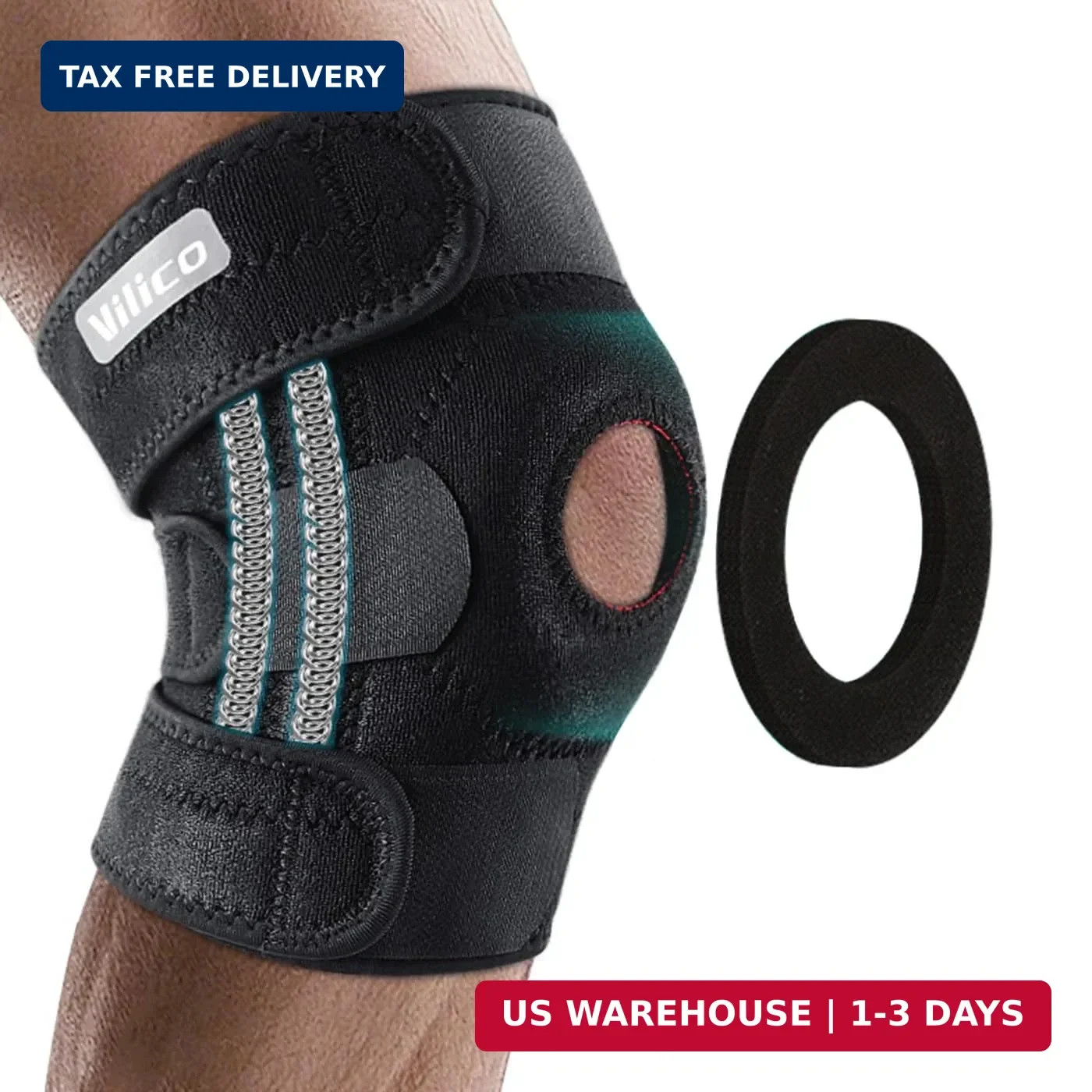 SUJAYU Knee Brace for Women Men with Side Stabilizers, Knee Braces for Knee Pain