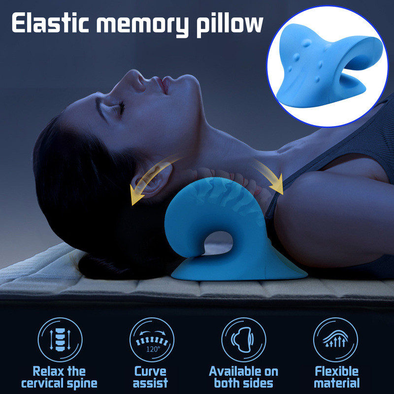 Neck Cloud Cervical Neck Stretcher Pillow Traction Device Massag Pain Relief..