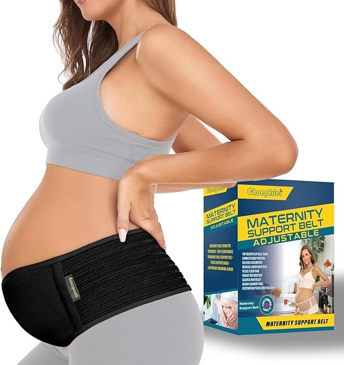 Maternity Support Belt adjustable Black -Brand New Box NWT
