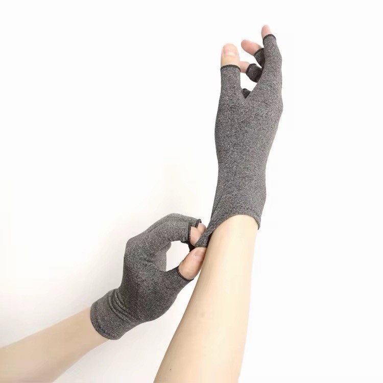 Fingerless Compression Gloves Arthritis Pain Relief Hand Wrist Support S M L XL