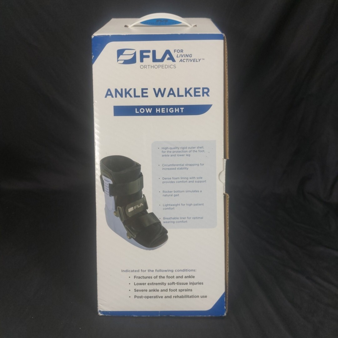 Fla Orthopedics Ankle Walker Low Height Size M Medium MD Right Or Left Therapy