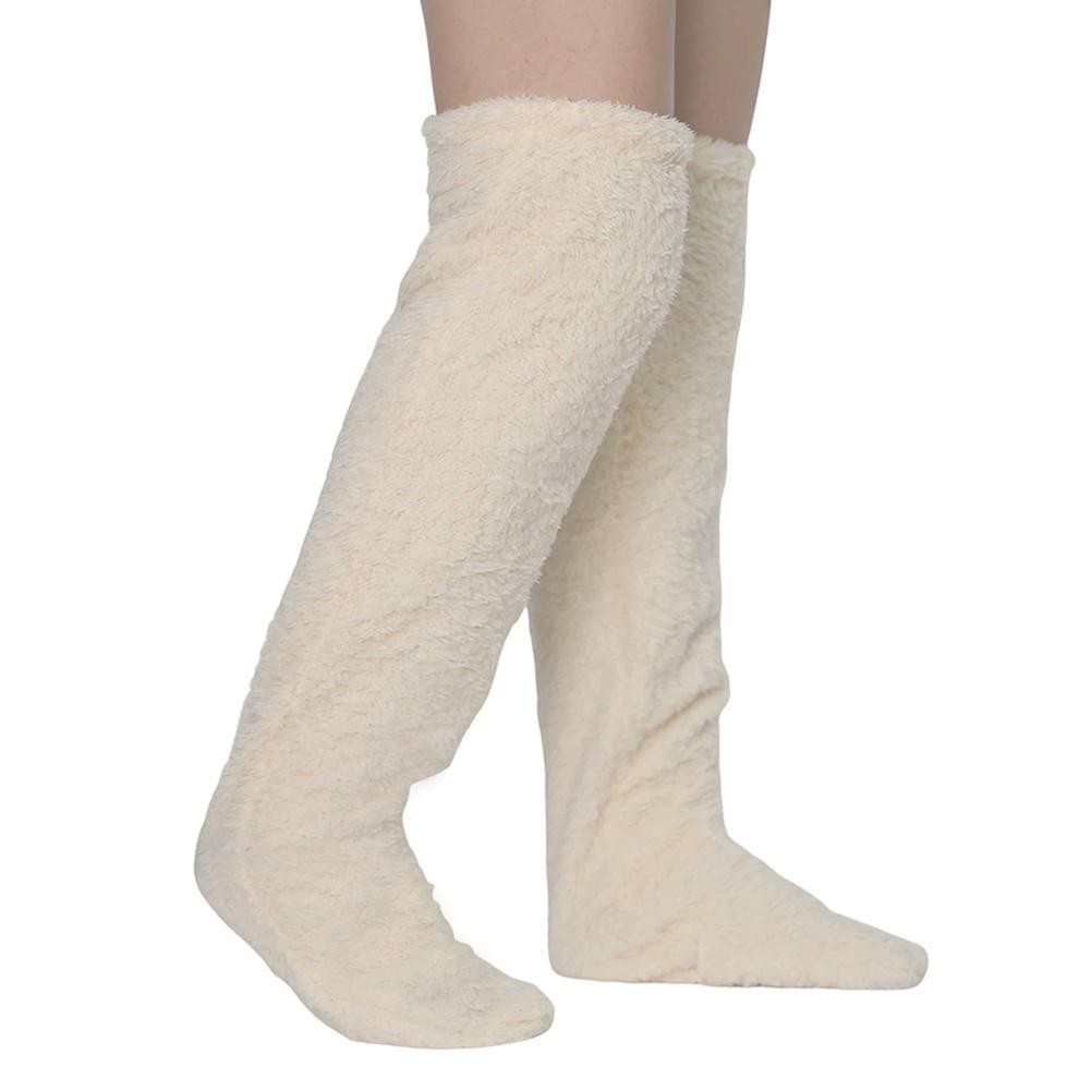 Winter Warm Women Slippers Shoes Thick Home Floor Socks Non Slip Fuzzy Socks]