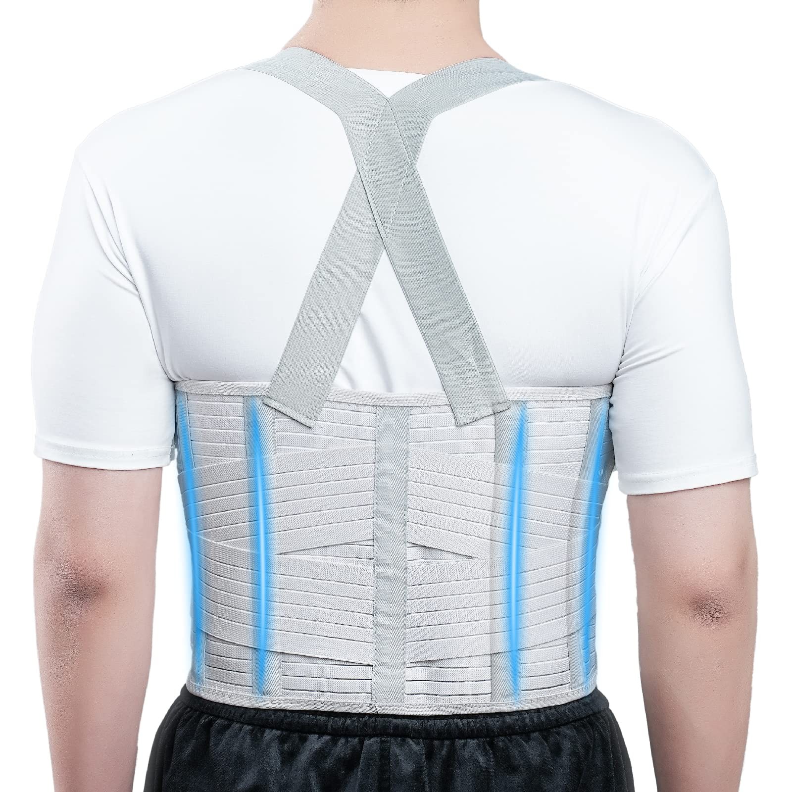 Rib Injury Belt Chest Binder, Chest Brace Chest Compression Support Rib Banda…
