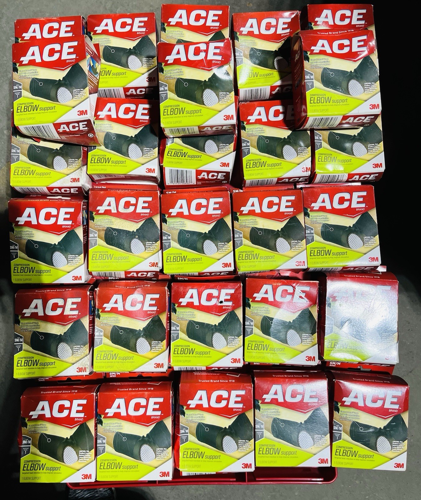 THREE! 3 Ace Elasto-Preene Compression Elbow Support Sm/Med~Box Not Perfect~New