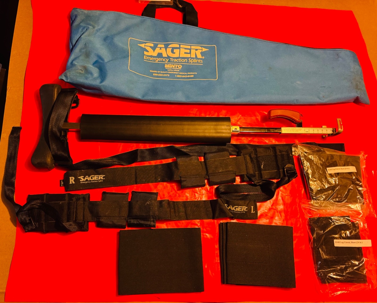 Sager S-304 Form III Bilateral Emergency Traction Splint Training Device