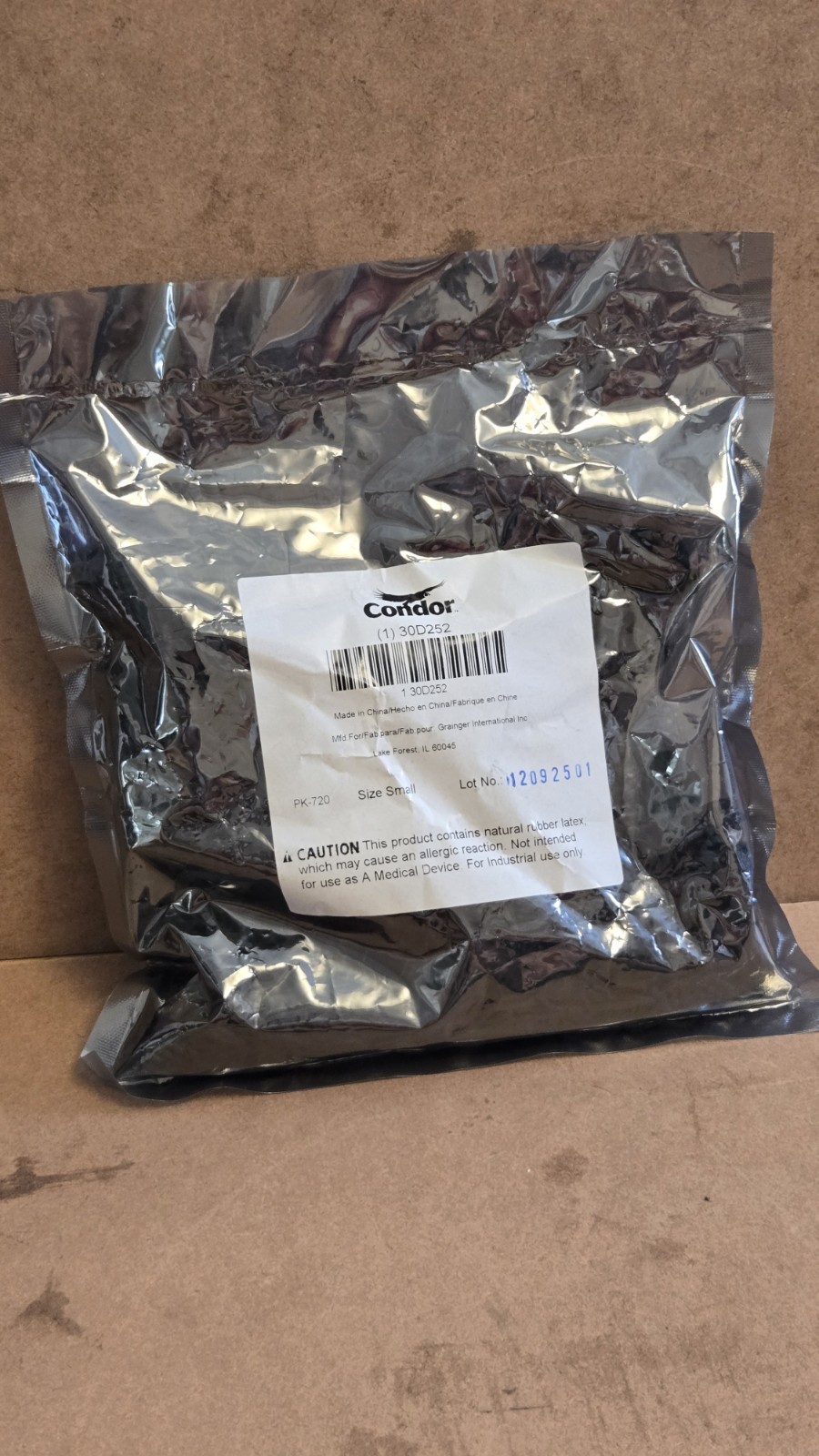 CONDOR Finger Cots Small Black Static Dissipative (720 Pack) 30D252