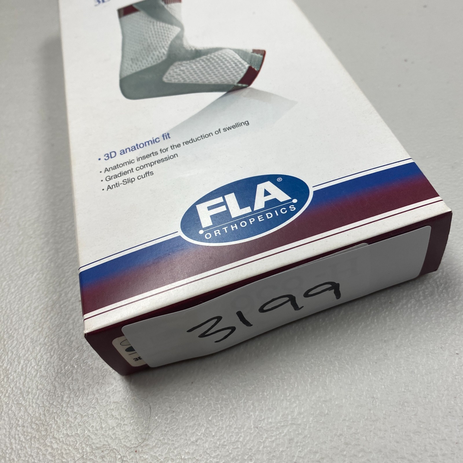 New FLA Orthopedics Pro Lite Motion Comfort 3D Ankle Support Large Left