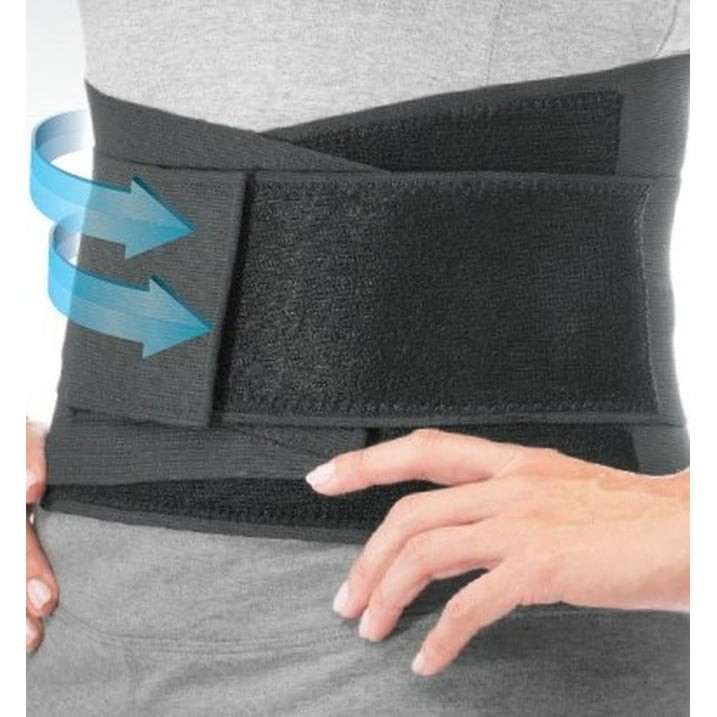 Mueller Adjustable Back Brace, Black, One Size Fits Most
