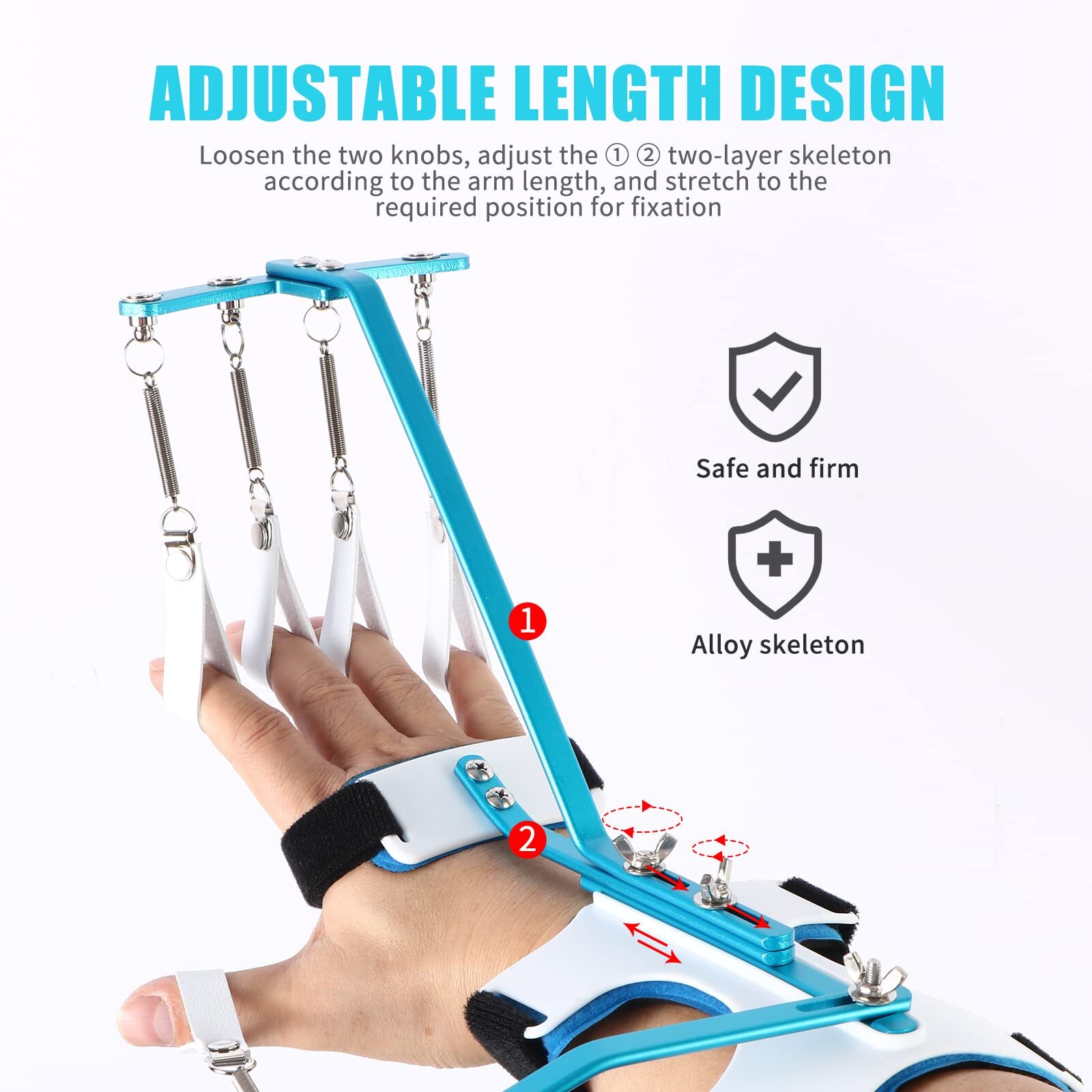 Hand Wrist Finger Orthotics Training Device for Stroke Hemiplegia Rehab