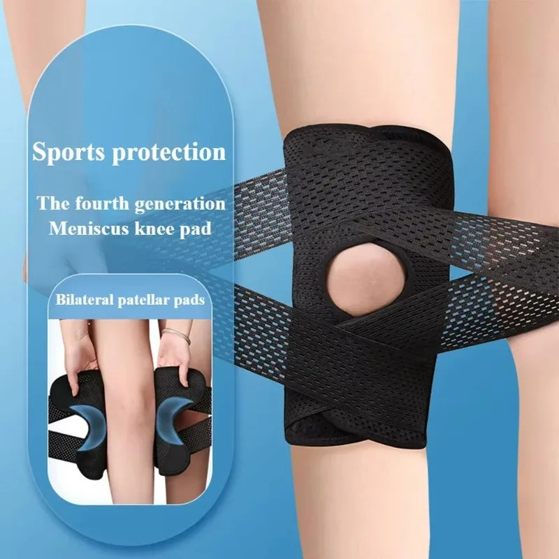 1PCS for Men&Women Elastic Sports Kneepad Four Generations Joint Support Pressur