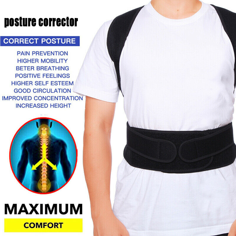 Orthopedic Posture Corrector Back Shoulder Support Correct Brace Belt Men Women