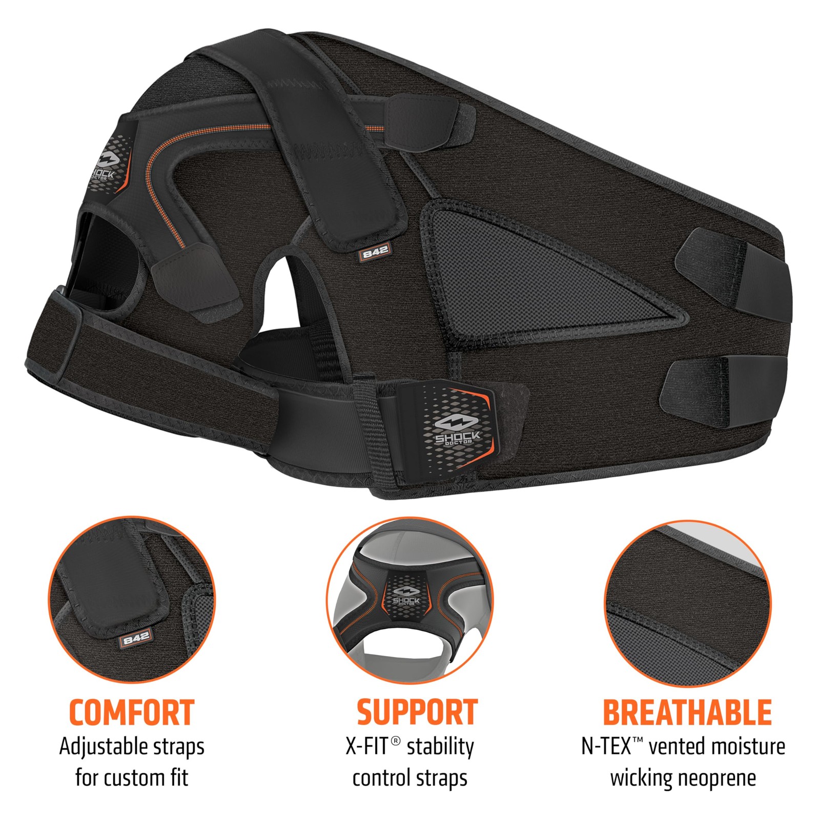 Shock Doctor Shoulder Brace for Men, Shoulder Support Brace, Prevents & Promo…