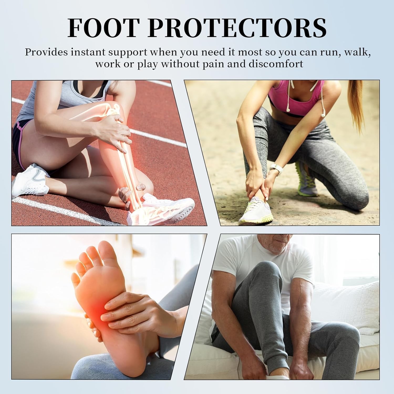 2 PCS One Compress Bamboo Foot Sleeves, Bamboos Anti Fatigue Socks, Ankle Pro…