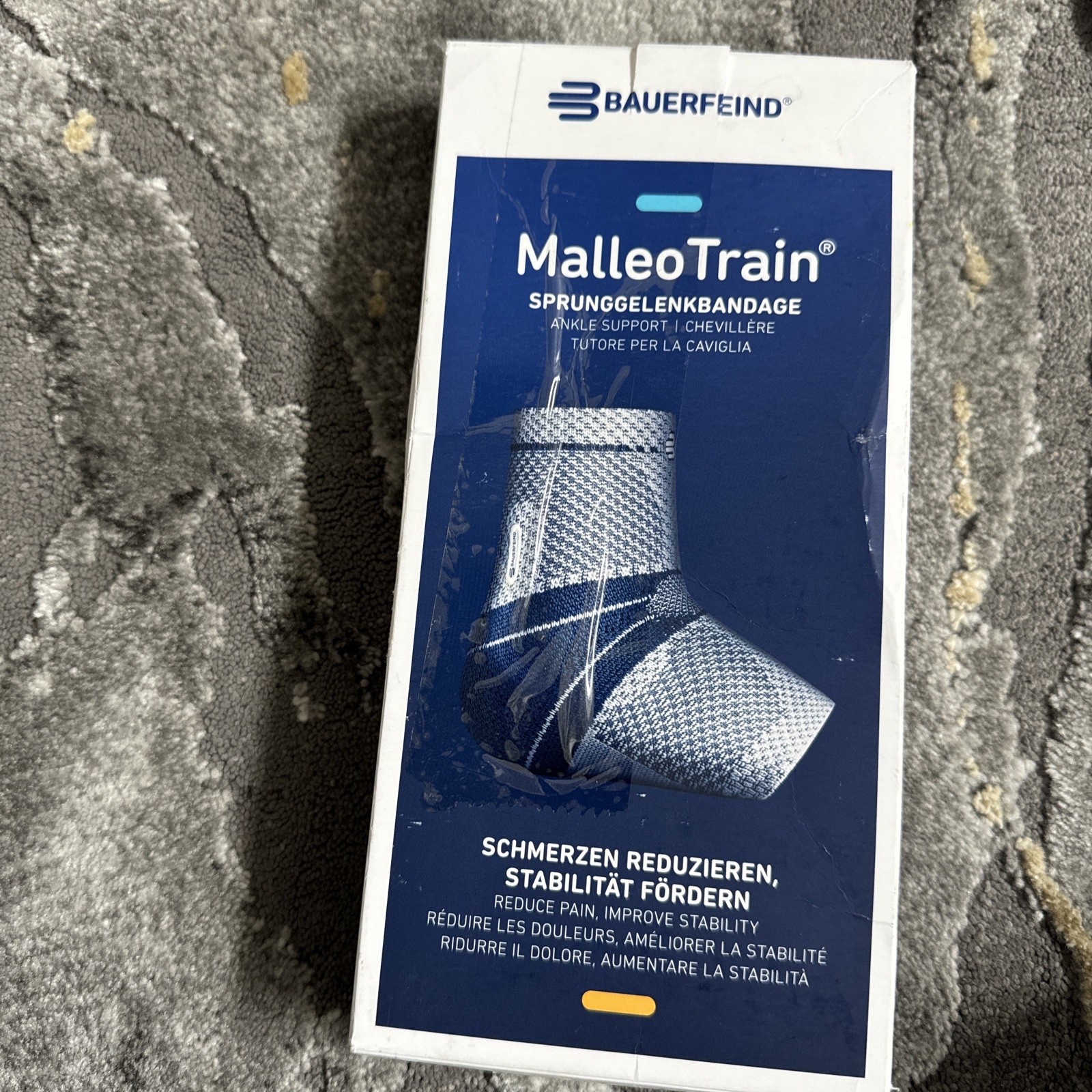 Ankle Support Bauerfeind Malleo Train Color TITAN Size 1 right Ankle German