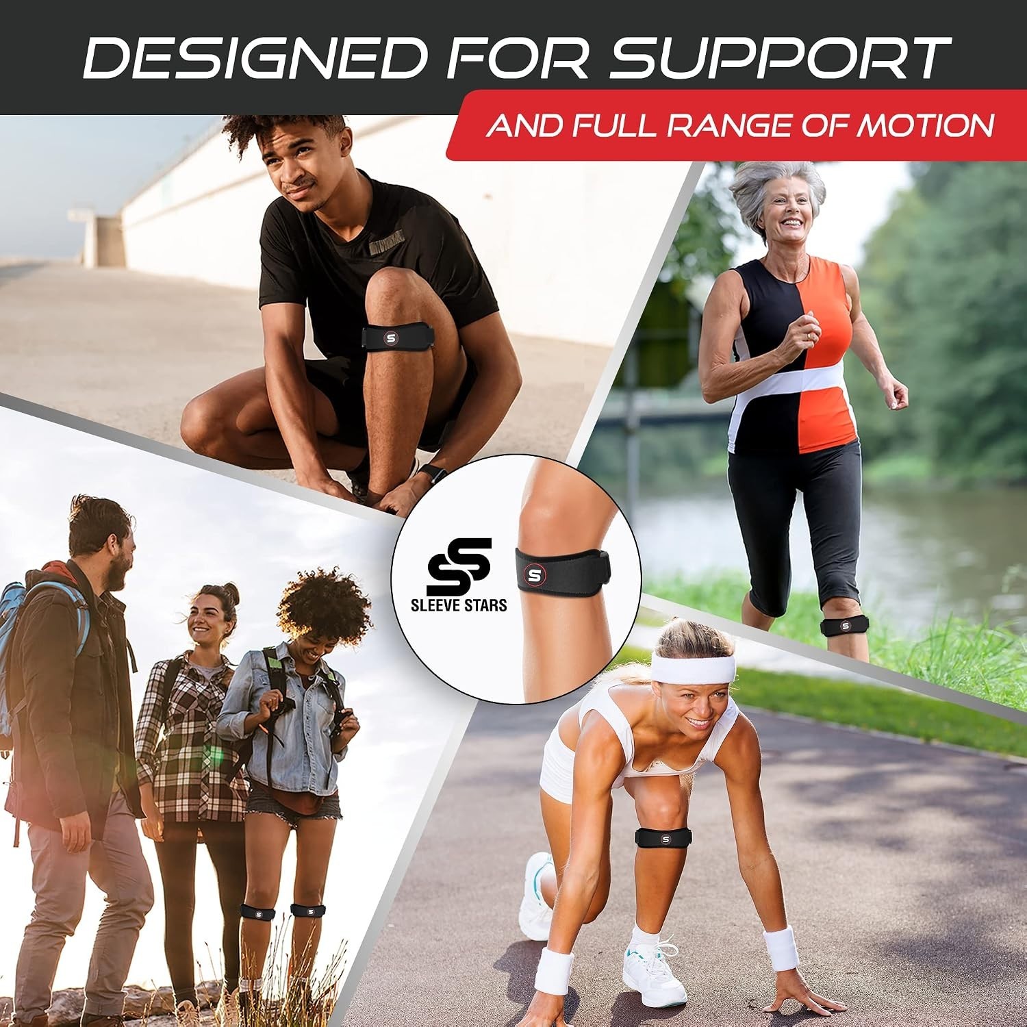 Adjustable Patella Knee Strap for Osgood Schlatter – Durable Pain Relief for All