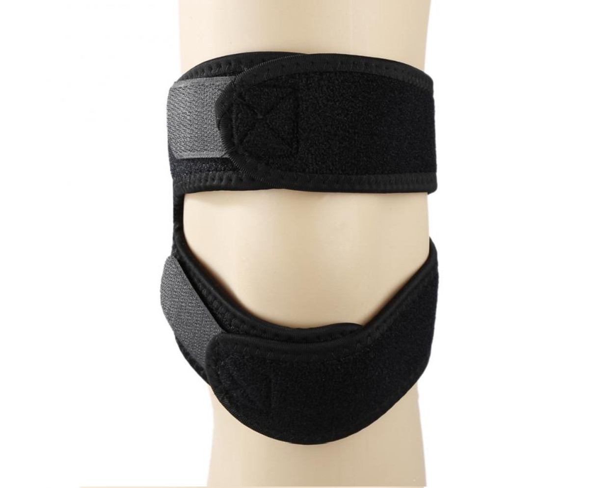 Knee Support -Double Head Patella Knee Brace Adjustable Strap Breathable