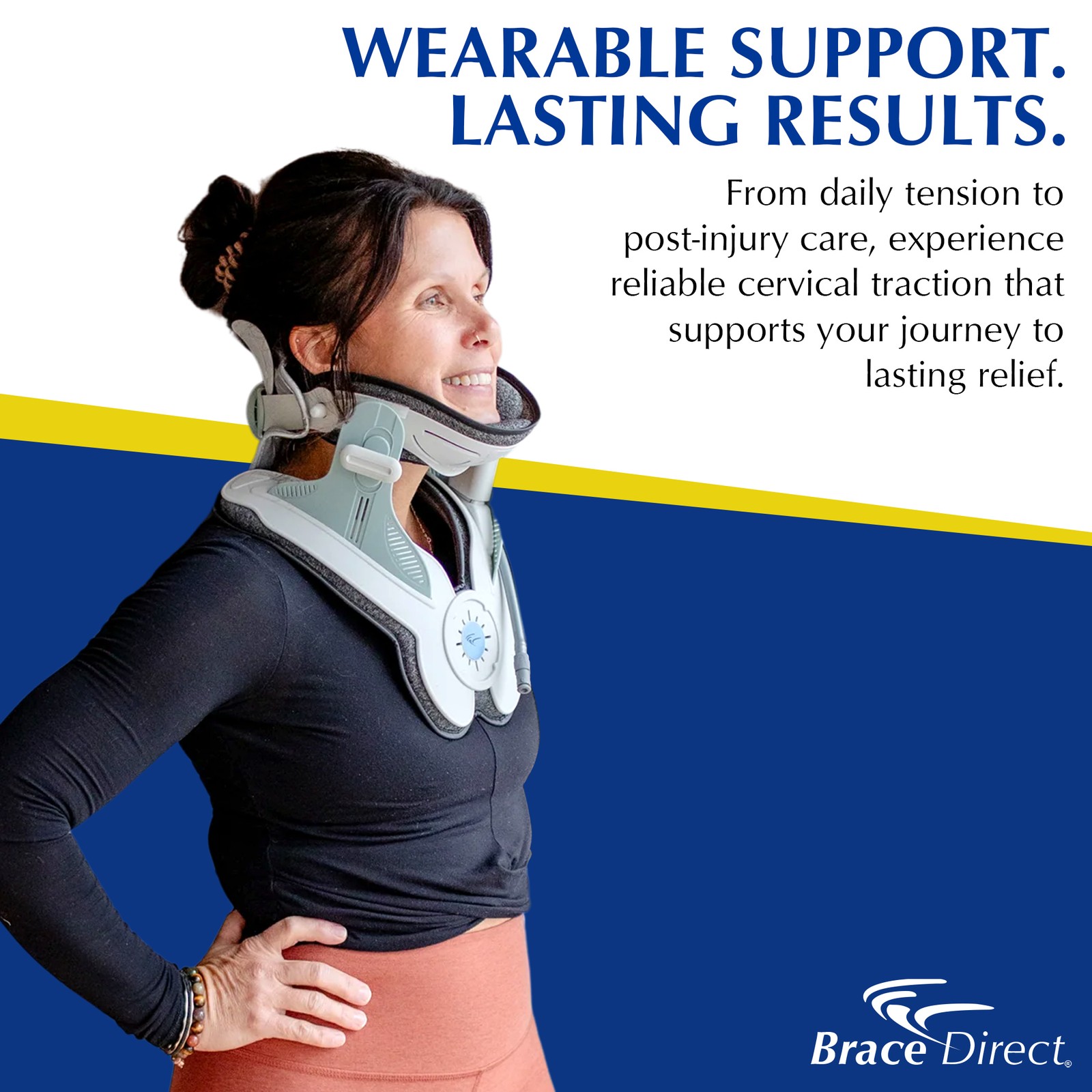 Cervical Traction Collar- Electric Pump- Neck Traction Device for Pain Relief