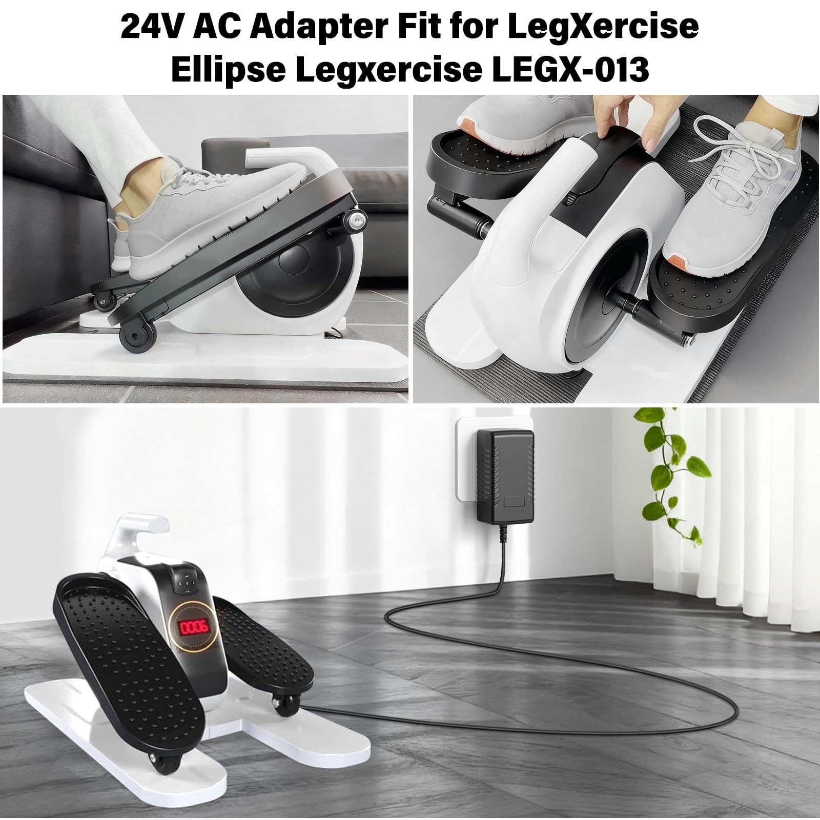 24V Leg Exerciser Charger Replacement Fit for LegXercise Ellipse Motorized…