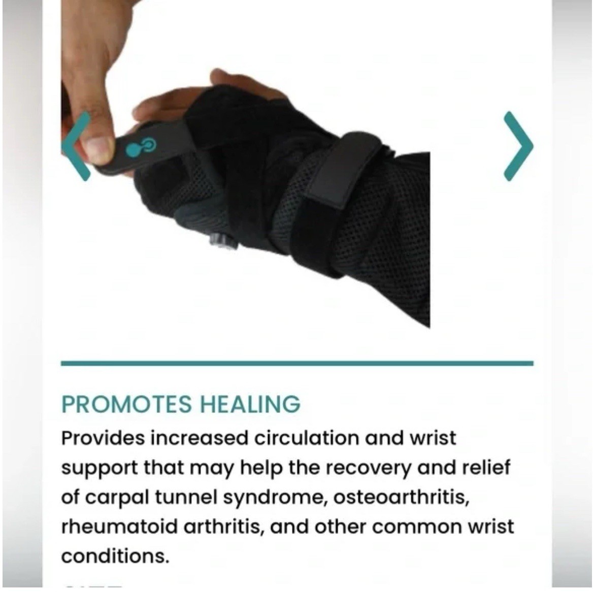 CoreTech 916 Wrist Brace Support Carpal Tunnel Pain Relief Adjustable One Size