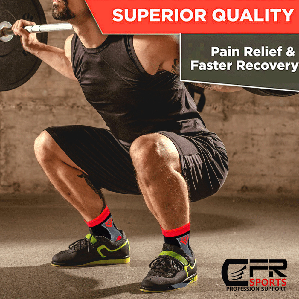 Compression Ankle Support Sleeve Brace Plantar Fasciitis Sport Sprain Foot Wrap
