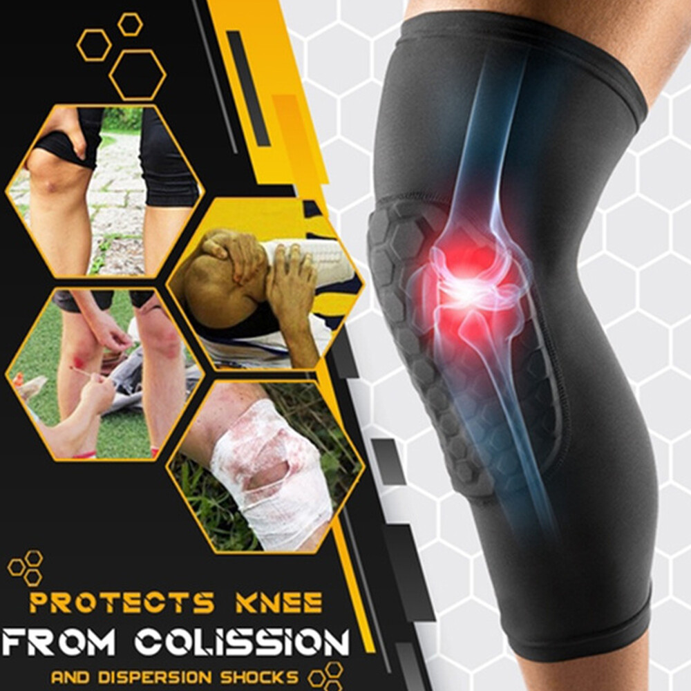 Basketball Knee Pad Compression Leg Sleeves Crashproof Protective Gear Youth Men