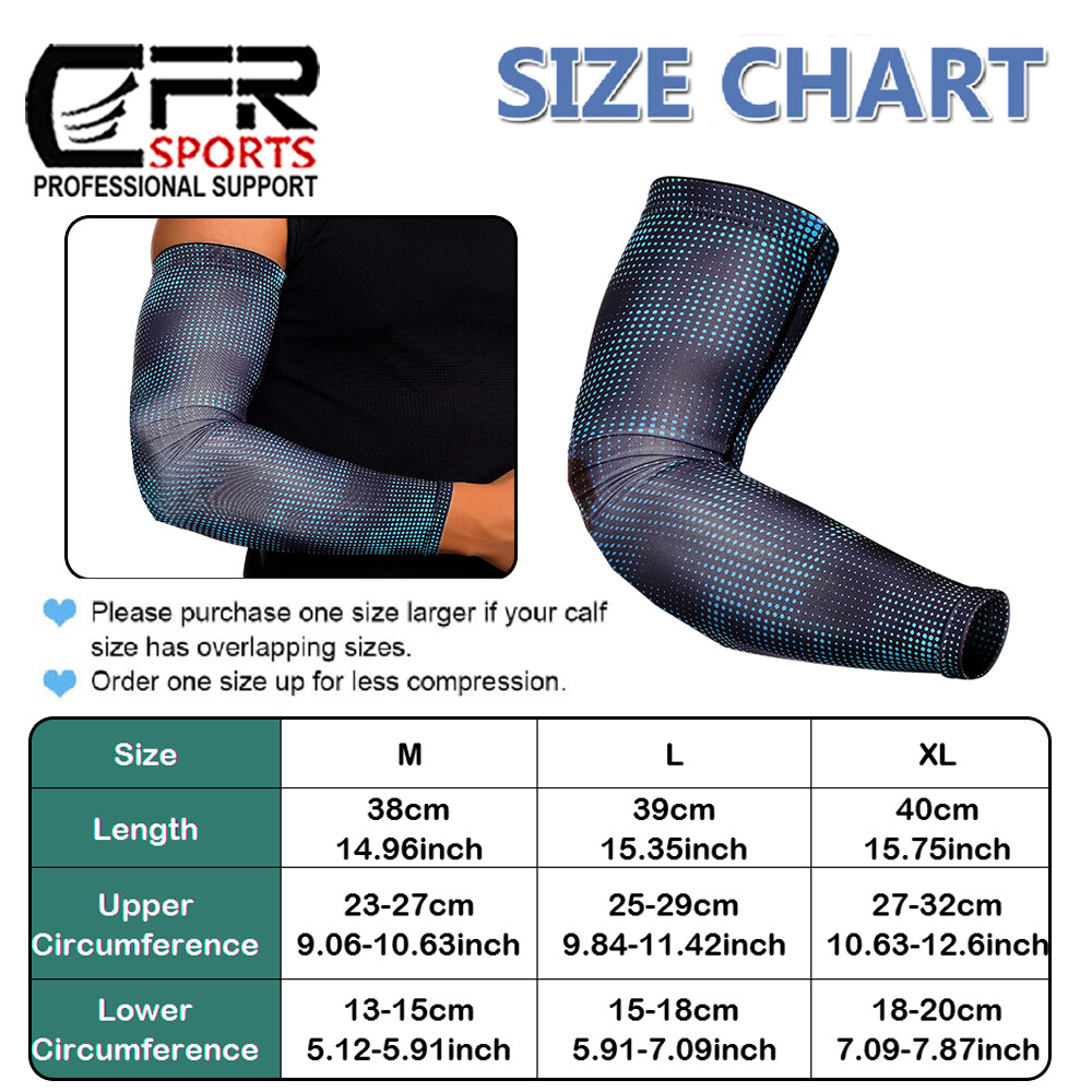 Elbow Support Cooling Arm Sleeves Basketball Golf Sport UV Sun Protection CFR