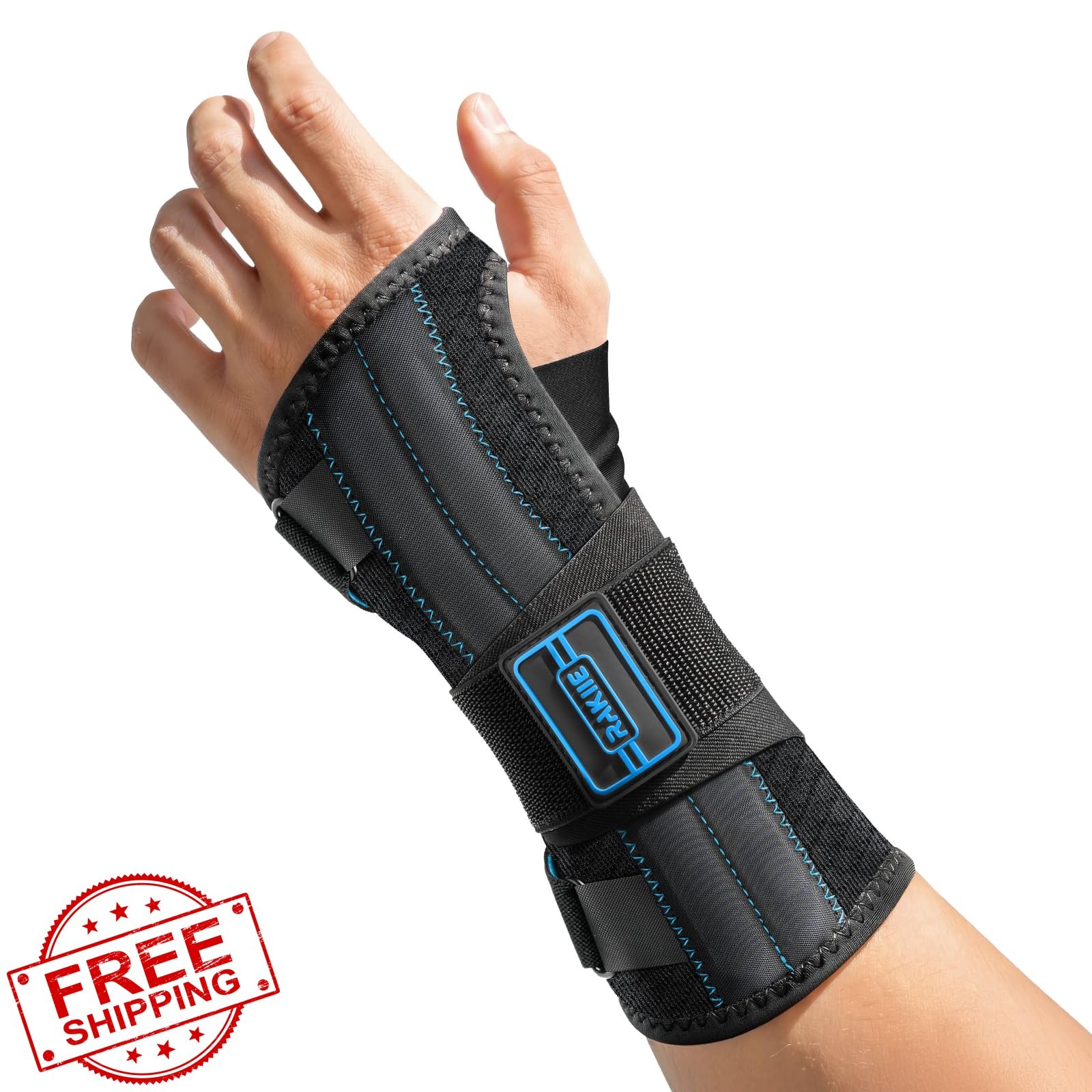 Rakiie Wrist Brace Blue Large Left Hand