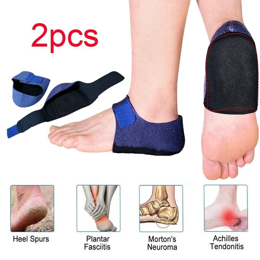 2PC Plantar Fasciitis Arch Wrap Support Foot Pain Relief Heel Therapy Sock Brace